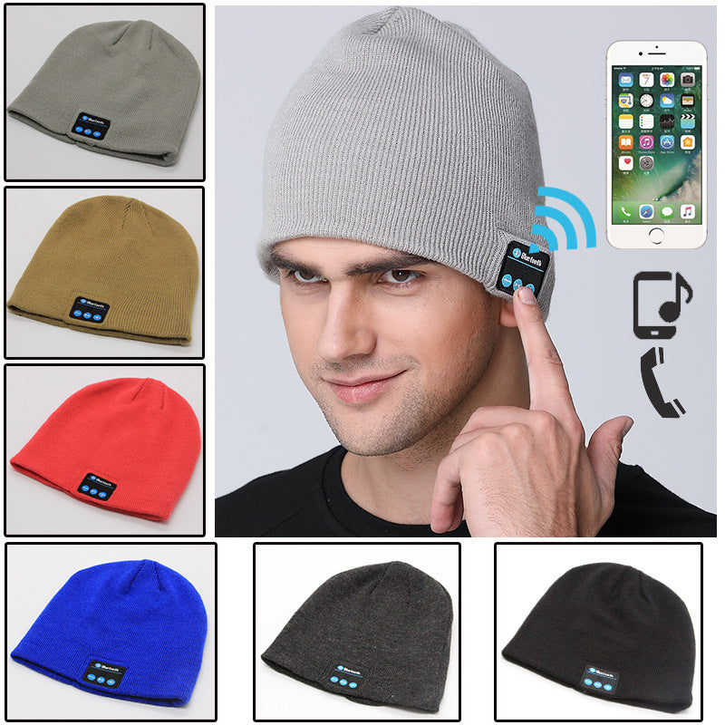 American Outdoor Wireless Headset Knitted Hat Multifunctional Music Hat