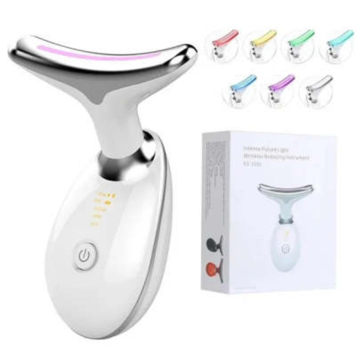 EMS Thermal Neck Lifting And Tighten Massager Electric Microcurrent Wrinkle Remover
