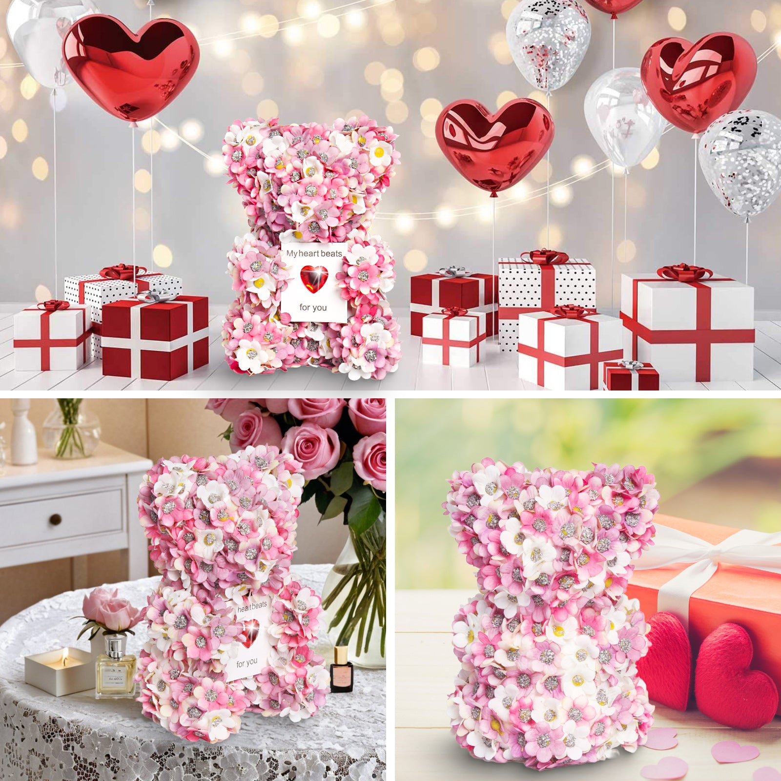 Rose Bear Handmade Gift